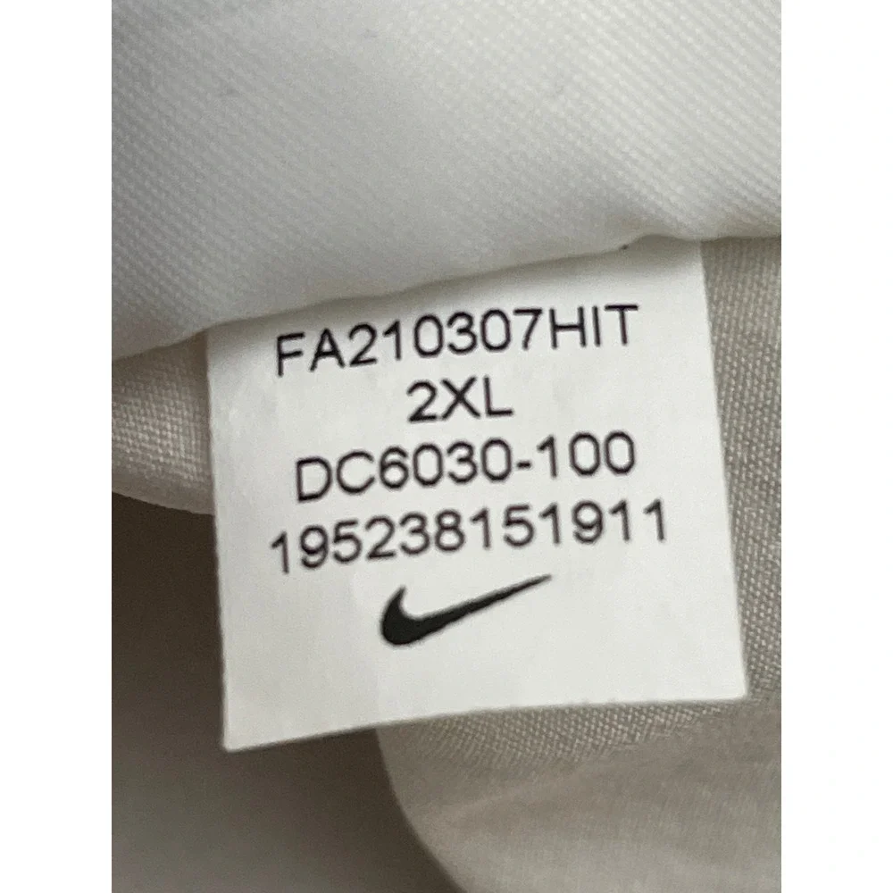 Georgia Bulldogs Nike Windbreaker 1/4 Zip XXL White Lightweight Breathable